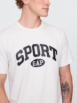 GAP Gap Sport logo moška majica s kratkimi rokavi Bela - Carls Stone V3 4