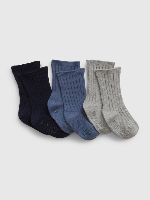 Image for Baby First Favorites Crew Socks (3-Pack) from Gap