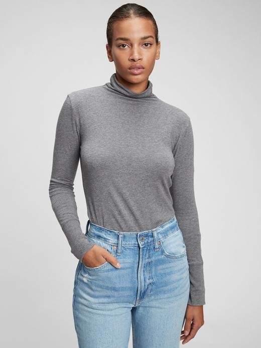 Image for Featherweight Funnel-Neck T-Shirt from Gap