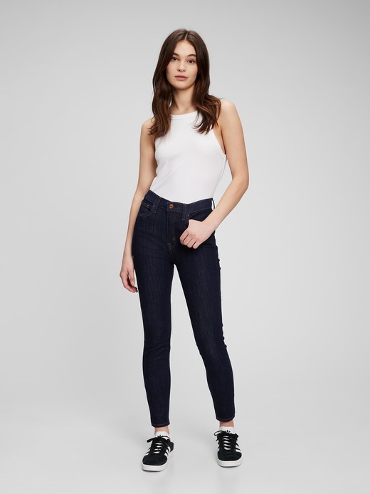 Slika za Ženske skinny jeans hlače z visokim pasom od Gap