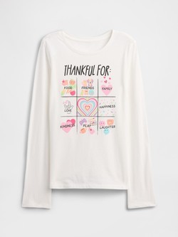 Majica z dolgimi rokavi in potiskom za deklice