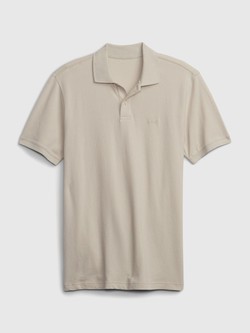 GAP Pique Polo Shirt Moonstone 5