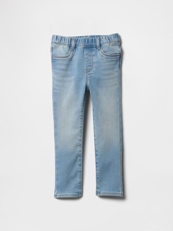 Skinny fit jeans hlače z elastičnim pasom za deklice