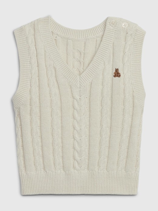 Image for Baby Cable Knit Sweater Vest from Gap