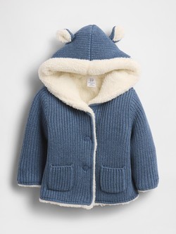 Baby Sherpa-Lined Cardigan