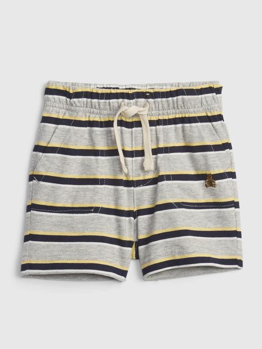 Image for Baby 100% Organic Cotton Mix and Match Stripe Pull-On Shorts from Gap