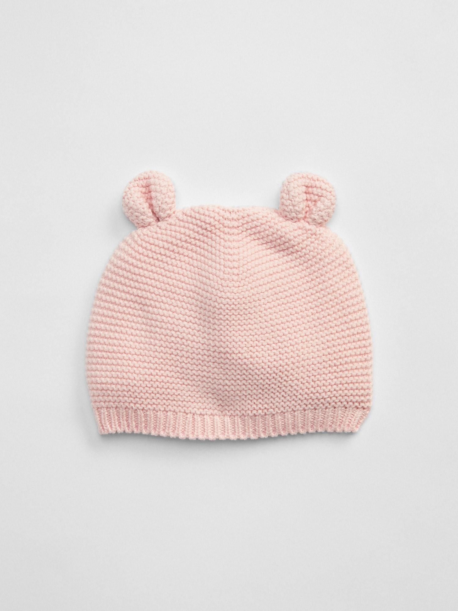 GAP Garter pletena kapa Roza - milkshake pink 