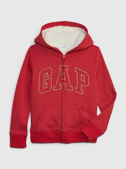 Image for Kids Gap Logo Sherpa Zip Hoodie from Gap