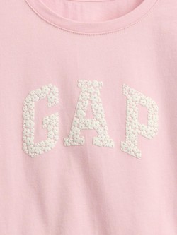 GAP Baby &amp; Toddler Logo Ruffle T-Shirt Rose Mist 4