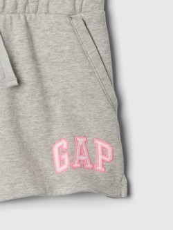 GAP Gap logo kratke hlače za deklice Siva - Light Heather Grey B08 3