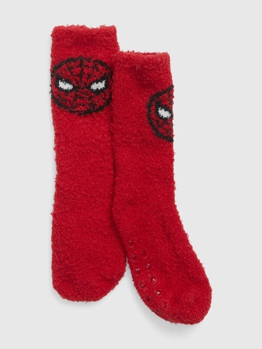 Image for babyGap | Marvel Recycled Spider-Man Fuzzy Socks from Gap