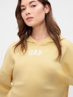 GAP Gap logo ženski crop pulover s kapuco Roza - Standout Pink 5