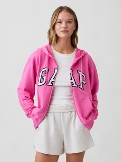 Gap logo relaxed fit ženska jopa s kapuco