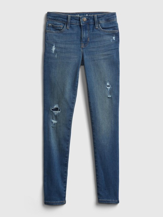 Image for Kids Super Skinny Destructed Jeans with Washwell™ from Gap