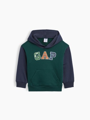 Gap logo pulover s kapuco in barvnimi bloki za malčke