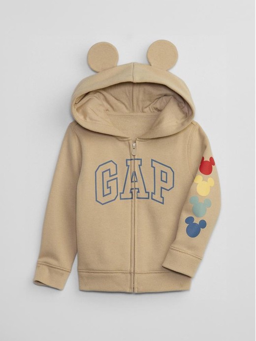 Image for babyGap | Disney Mickey Mouse Logo Zip Hoodie from Gap