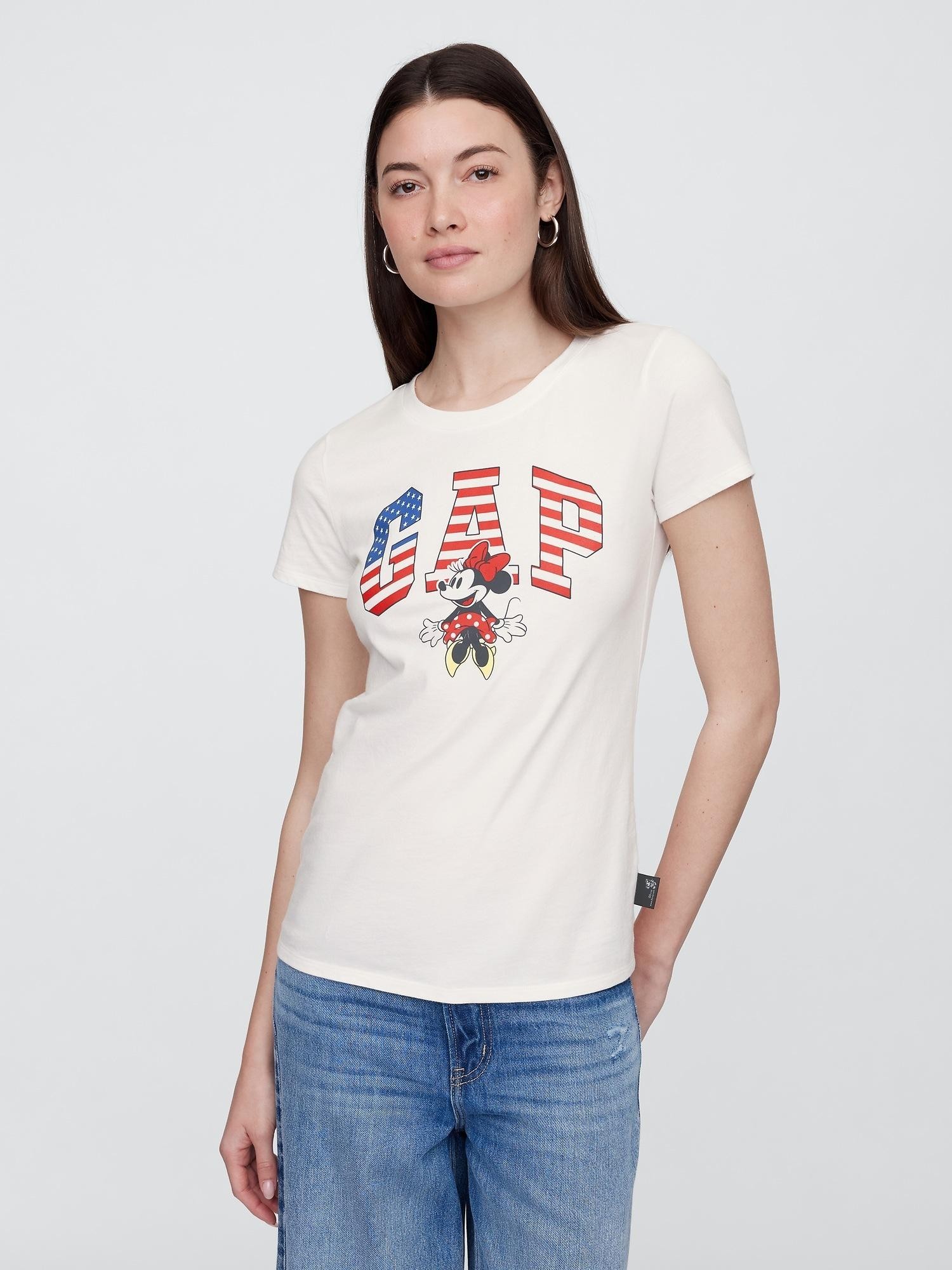 GAP Gap × Disney Logo T-Shirt New Off White V2 