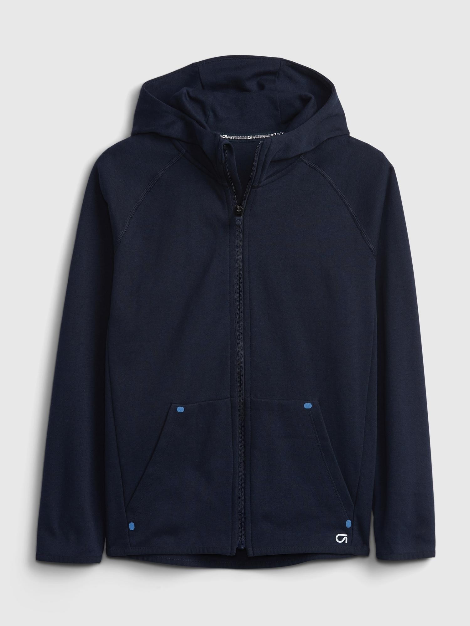 GAP GapFit Kids Fit Tech Hoodie Blue 