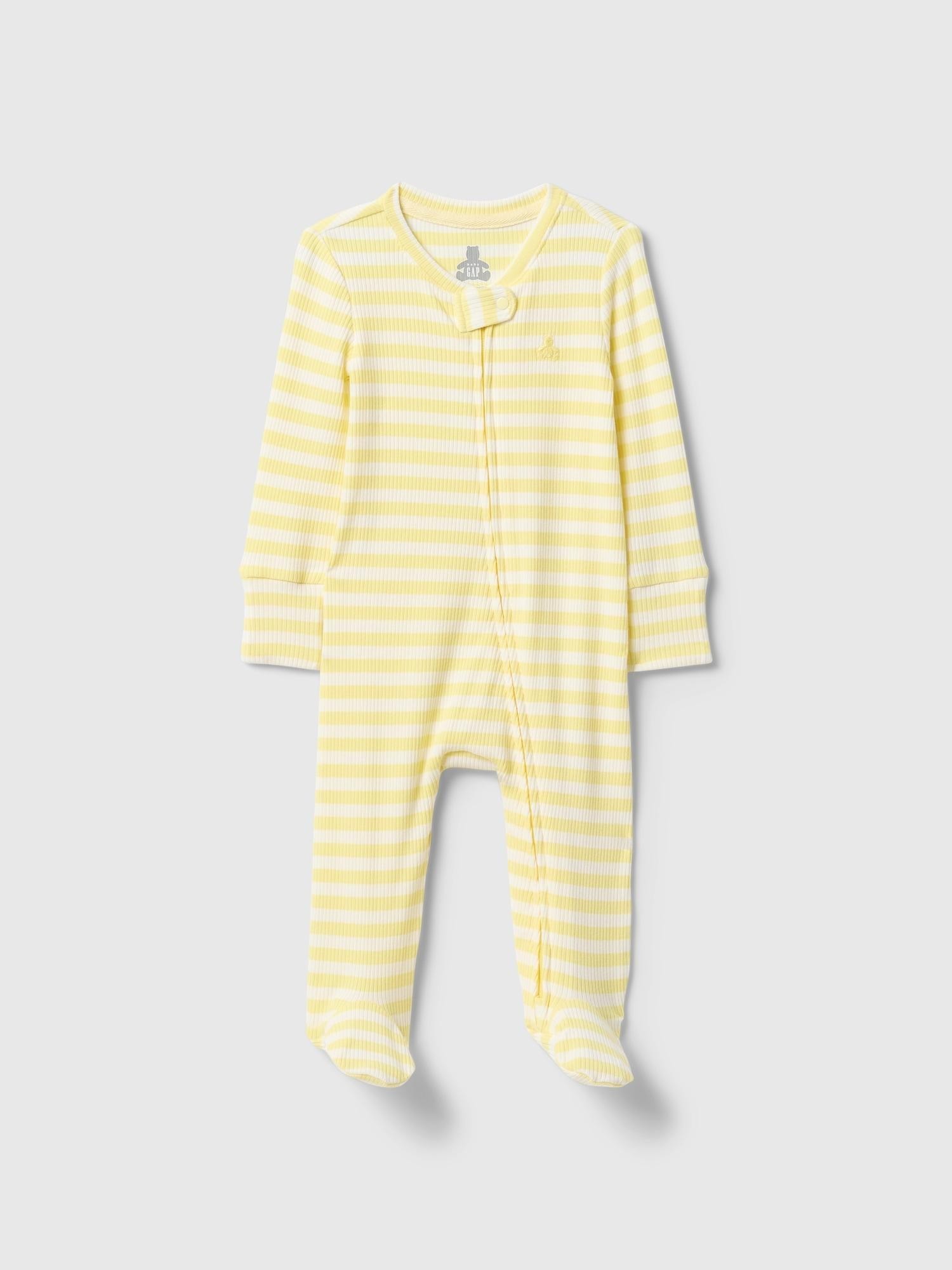 GAP Baby First Favorites One-Piece Yellow Stripe 