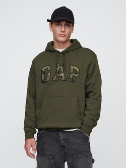 Gap logo moški pulover s kapuco