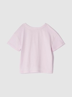 GAP Gap logo majica s kratkimi rokavi za malčice Roza - Light Peony 2