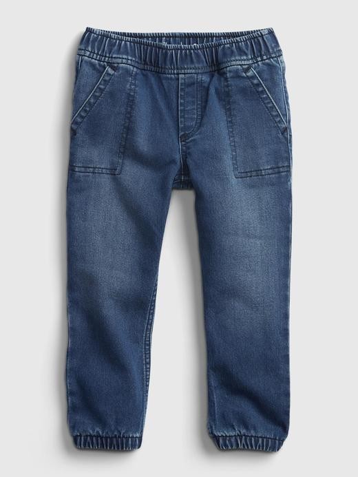 Image for Toddler Everyday Denim Joggers with Washwell™ from Gap
