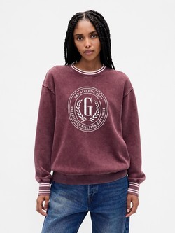 Ženski VintageSoft oversized logo pulover