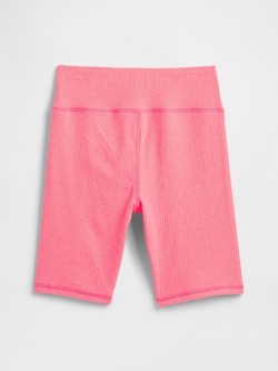 GAP Kids Ribbed Bike Shorts Sassy Pink 2