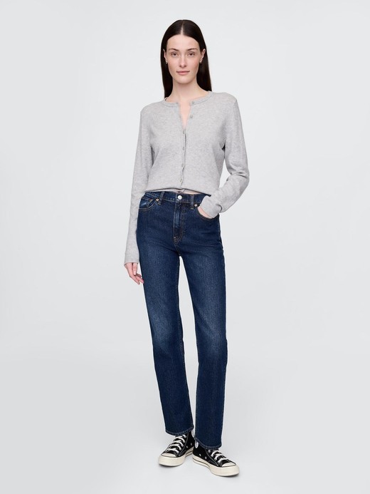 Slika za Ženske 90s slim jeans hlače z visokim pasom in ravnimi hlačnicami od Gap
