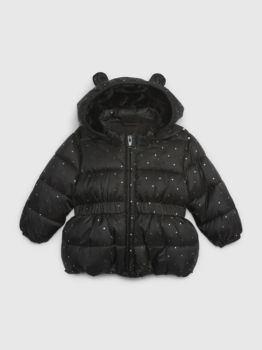 Image for Baby 100% Recycled Metallic Dot Puffer Jacket from Gap