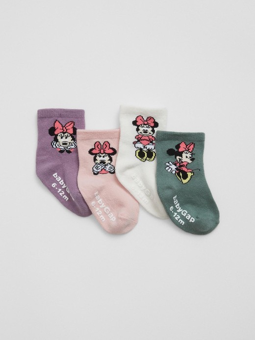 Image for babyGap | Disney Minnie Mouse Crew Socks (4-Pack) from Gap