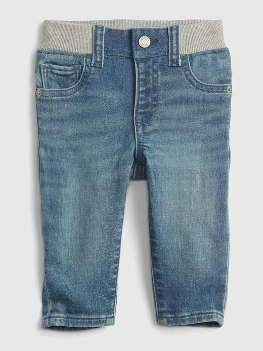 Image for Baby Organic Knit-Denim Slim Jeans from Gap