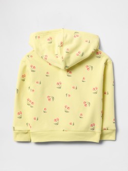 GAP babyGap Relaxed Logo Zip Hoodie Citron 2
