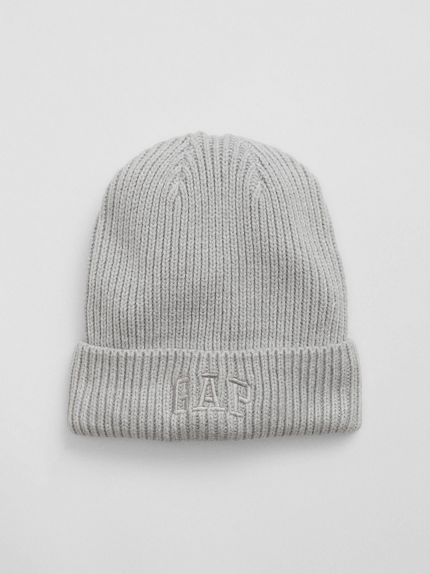 GAP Gap Logo Beanie Heather Gray 