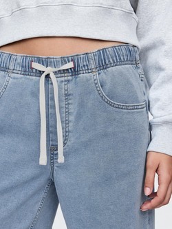 GAP Ženske baggy jeans hlače Modra - Light Indigo 8
