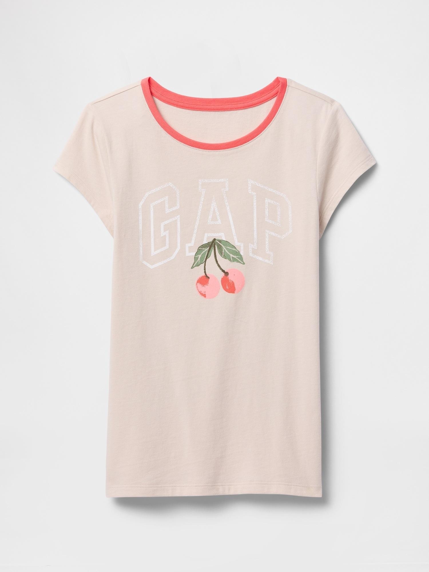 GAP Kids Gap Logo T-Shirt Oyster 