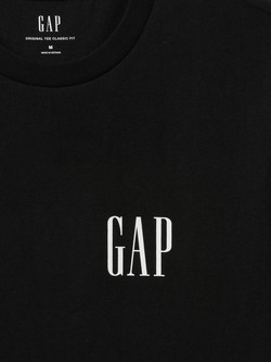 GAP Heavyweight Logo T-Shirt True Black 2