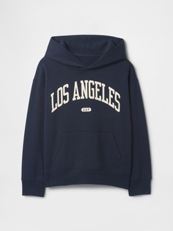 GAP Unisex pulover s kapuco za otroke Modra - Blue 7