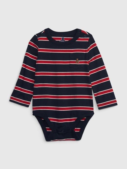 Image for Baby 100% Organic Cotton Mix and Match Stripe Bodysuit from Gap