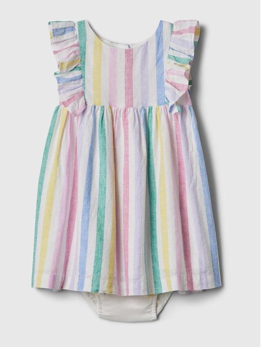 Image for babyGap Linen-Cotton Stripe Dress from Gap