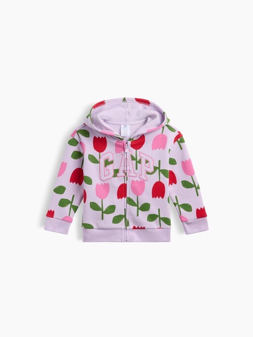 Image for babyGap Relaxed Print Logo Hoodie from Gap