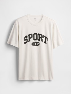 GAP Gap Sport logo moška majica s kratkimi rokavi Bela - Carls Stone V3 5