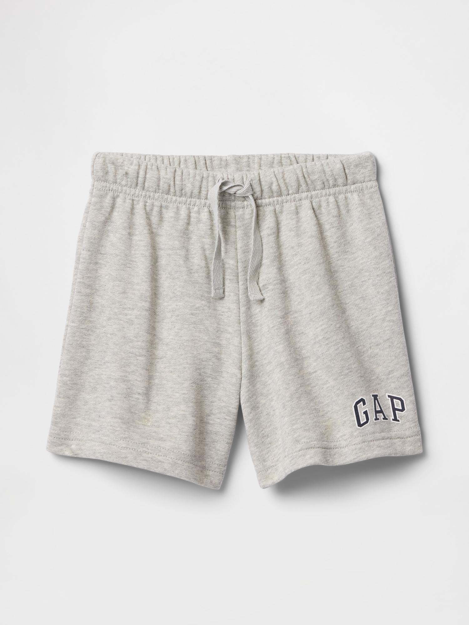GAP Gap logo kratke hlače za malčke Siva - Light Heather Grey B08 