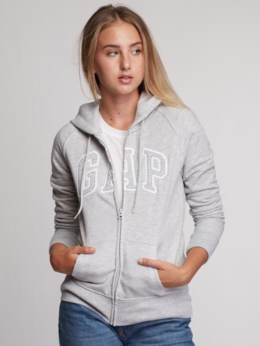 Image for French Fleece Logo Zip Hoodie from Gap