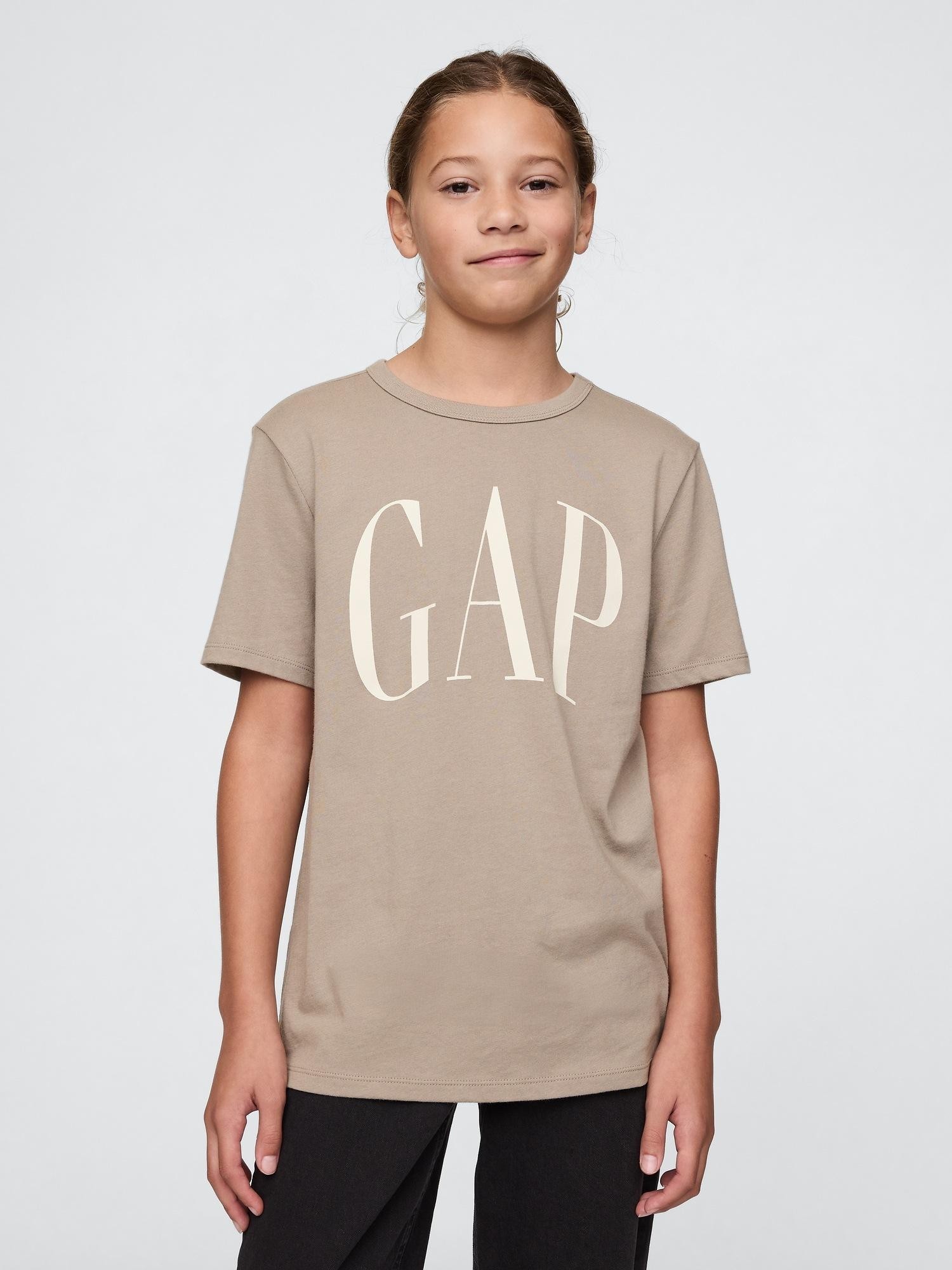 GAP Kids Gap Logo T-Shirt Roasted Cashew 17-1105 