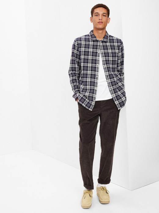 Image for Herringbone Plaid Shirt from Gap