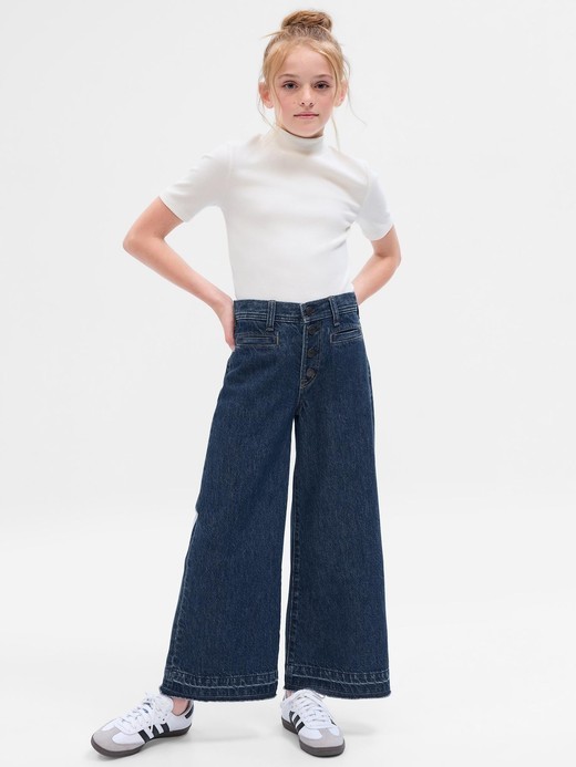 Slika za Široke jeans hlače za deklice od Gap