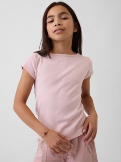 Kids Cap-Sleeve Fitted T-Shirt