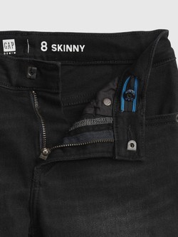 GAP Skinny jeans hlače za dečke Črna - Black Wash 3