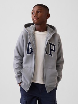 Gap logo podložena jopa s kapuco za dečke